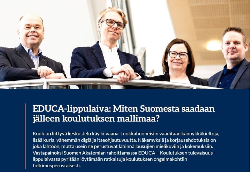 Tiedonportti-lehdessä esitellään EDUCA-lippulaiva
